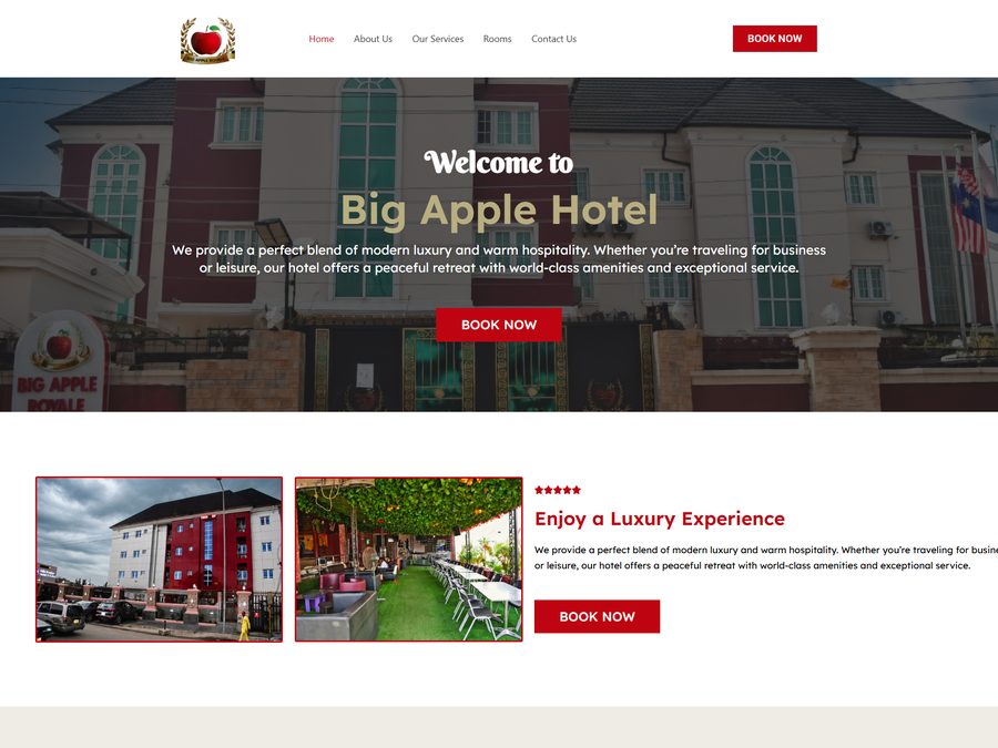 Big Apple Royale website screenshot